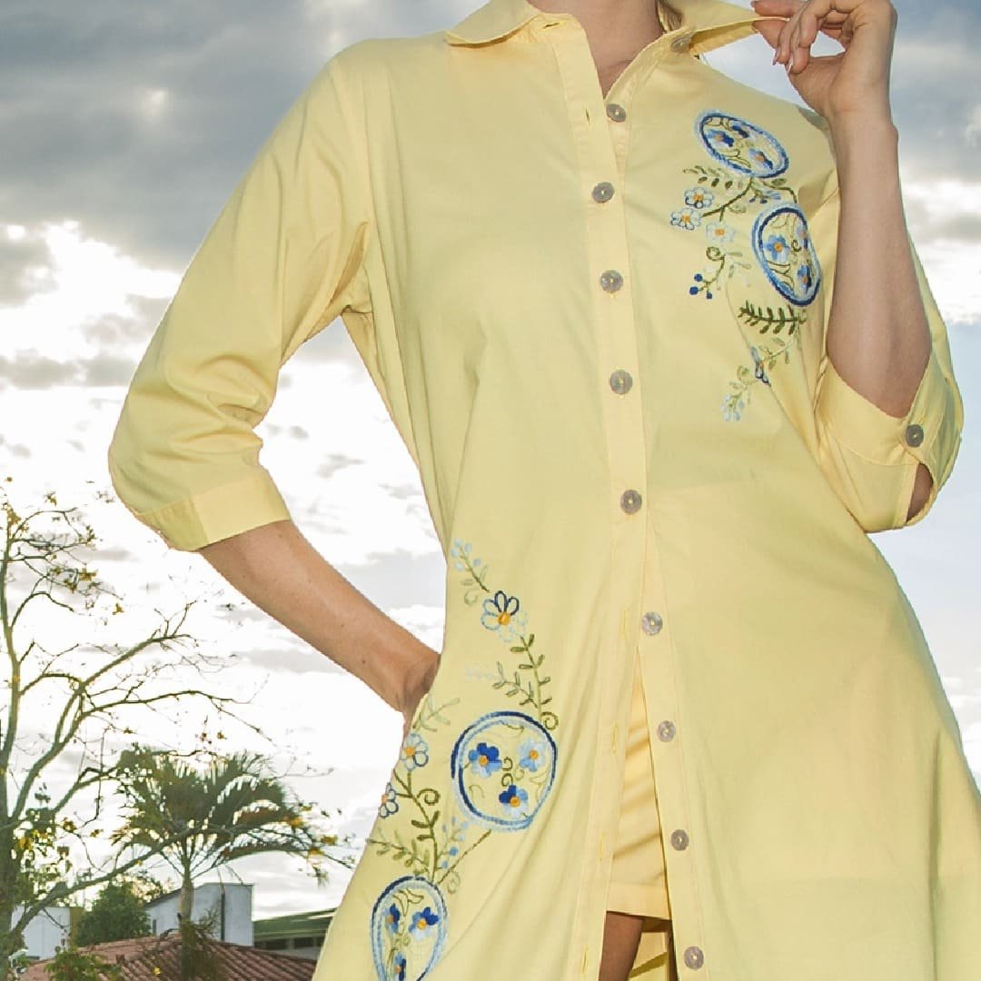 Golden Dawn Embroidered Caftan 2 Golden Dawn Embroidered Caftan - Image 2