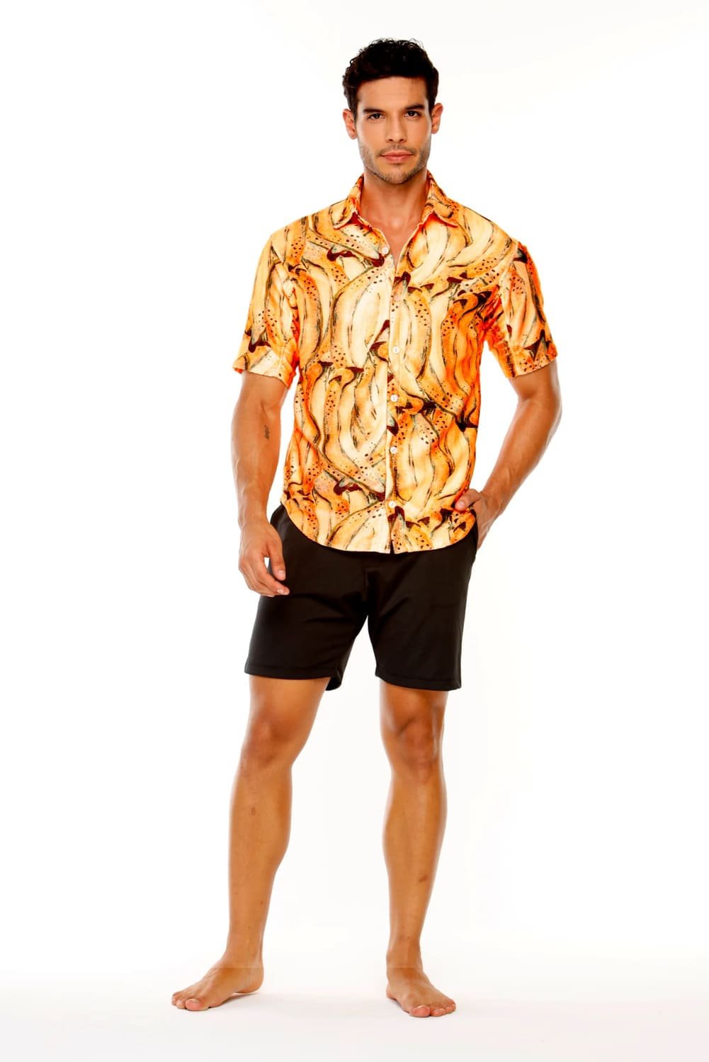 Tropical Banana Slim Fit Shirt 1 Tropical Banana Slim Fit Shirt